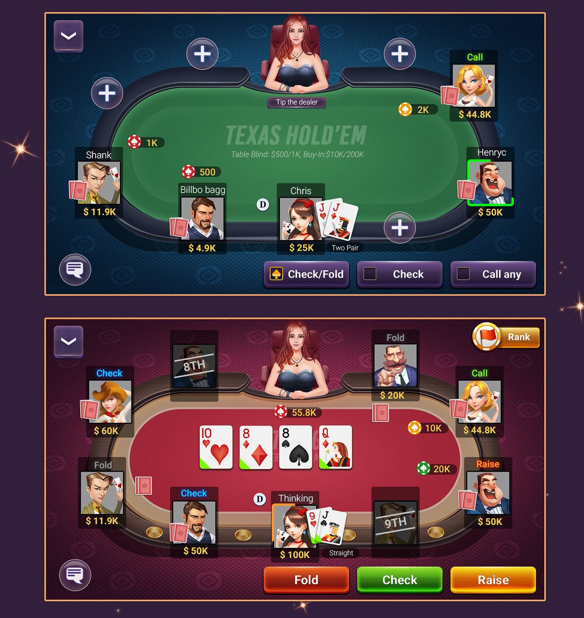 55ACE آن لائن کیسینو میں اصل گیمز